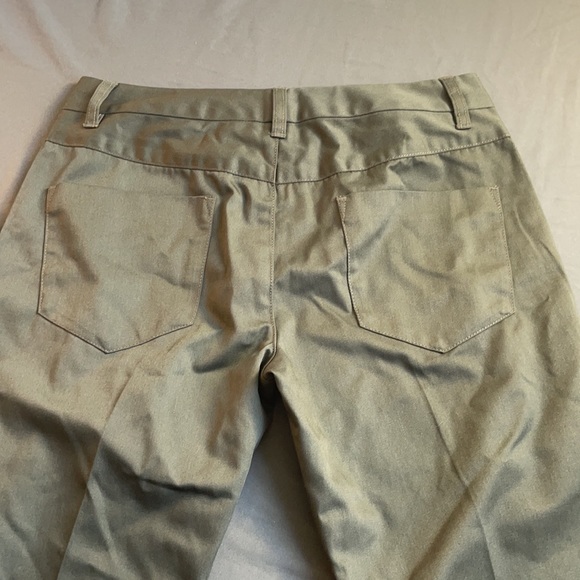 Green Calvin Klein Flare Leg Pants Size 7 NWT - Picture 7 of 10